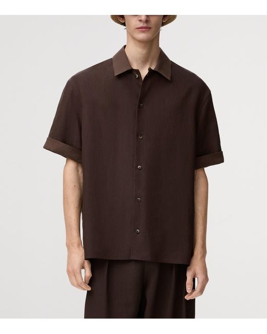 Loewe Brown X Paula's Ibiza Linen-Blend Shirt for men