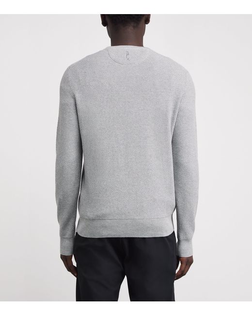 Ralph Lauren Gray Cotton-Blend Sweater for men