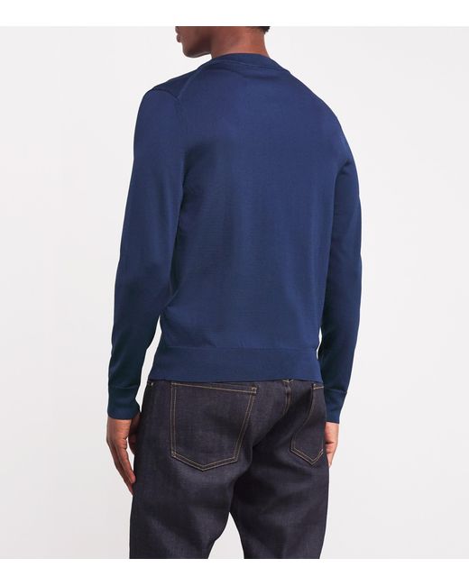 Sandro Blue Knitted Sweatshirt for men