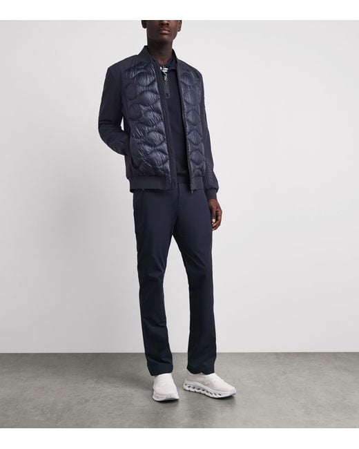 Bogner Blue Down Aarin Hybrid Jacket for men