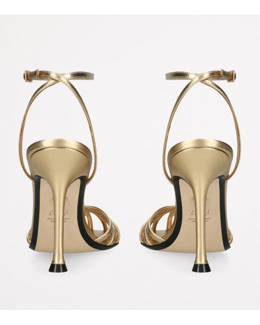 ALEVI Metallic Leather Ally Heeled Sandals 95
