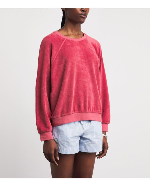 Suzie Kondi Pink Cotton-Blend Samos Sweatshirt