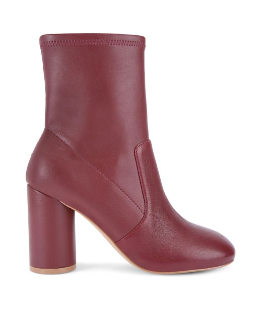 Kurt Geiger Purple Leather Langley Round Ankle Boots 90