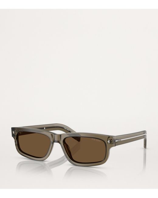Prada Brown Acetate Prb11S Sunglasses for men