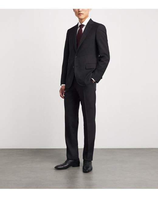 Ralph Lauren Black Wool Serge Gregory 2-Piece Suit for men