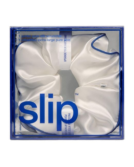 Slip White Pure Silk Jumbo Scrunchie