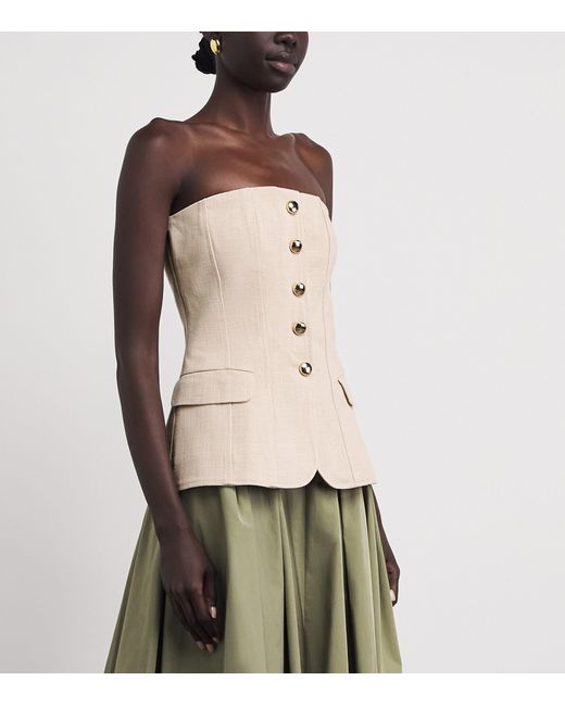 Maje Natural Tailored Bustier Top