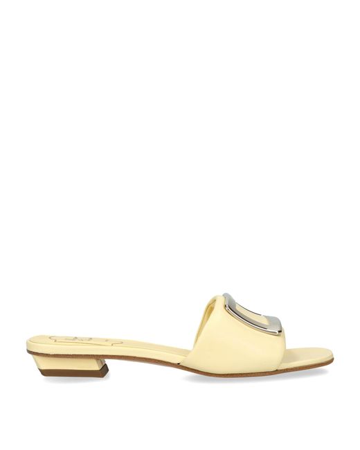 Roger Vivier Natural Leather Belle Vivier Mules 20