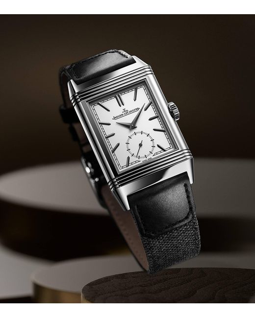 Jaeger-lecoultre Metallic Stainless Steel Reverso Tribute Small Seconds Watch for men