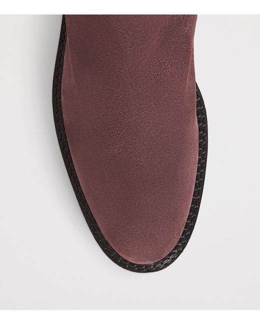 Eleventy Brown Suede Knee-High Boots