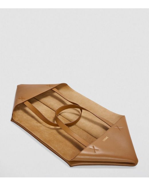 Loewe Brown Puzzle Fold Xl Tote Bag for men
