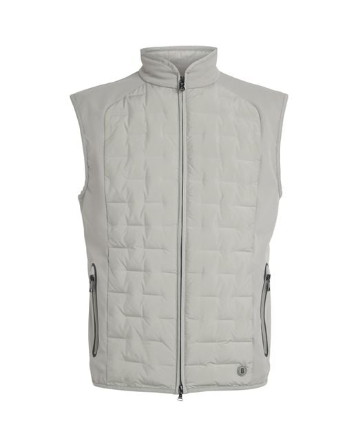 Bogner Gray Down Dane Gilet for men