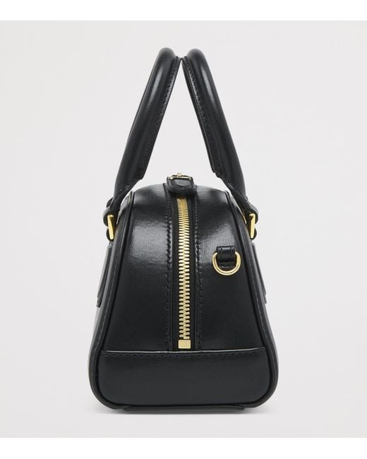 Alexander McQueen Black Mini Leather Birdee Boston Cross-Body Bag