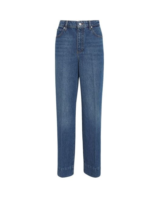 FRAME Blue The Streamline Straight Jeans