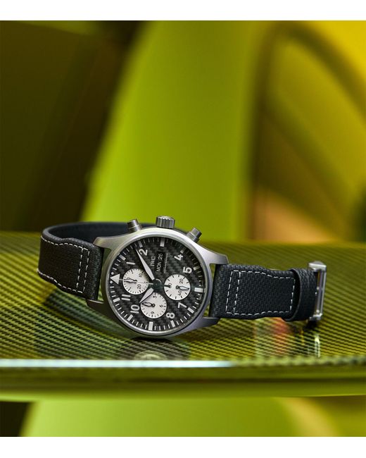 IWC Schaffhausen X Mercedes-amg Titanium Pilot's Chronograph Watch 'amg'  Edition 43mm in Black for Men | Lyst Canada
