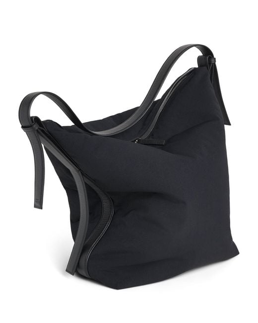 Studio Nicholson Black Large Nylon Airport Shoulder Bag for men