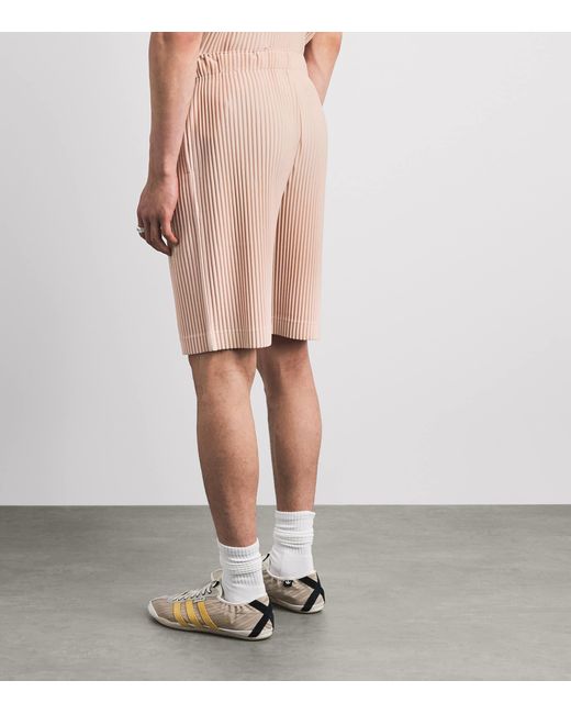 Homme Plissé Issey Miyake Natural Pleated Shorts for men
