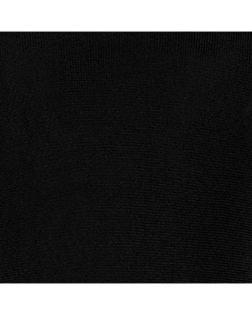 Saint Laurent Black Long-sleeve Crop Top