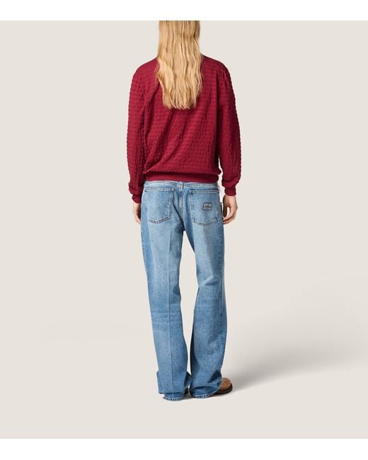 Miu Miu Blue Mid-Wash Denim Jeans