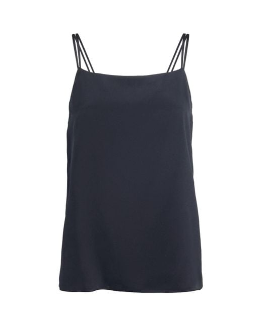 Max Mara Blue Stretch-Silk Cami Top