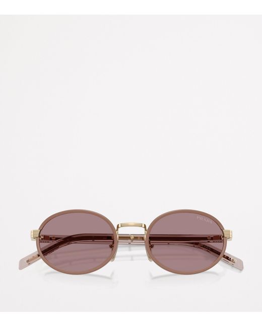 Prada Pink Metal Pr B56S Sunglasses
