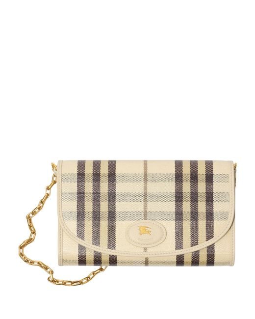 Burberry Natural Check Highlands Chain Wallet
