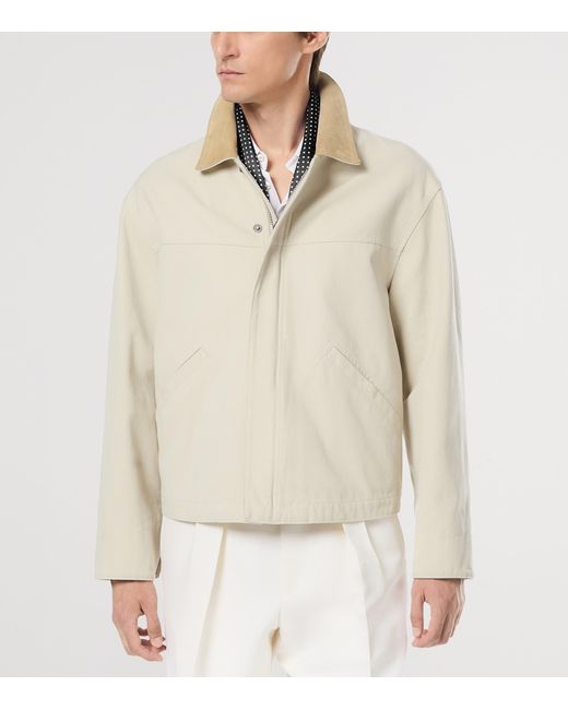 Tom Ford White Cotton Canvas Jacket for men