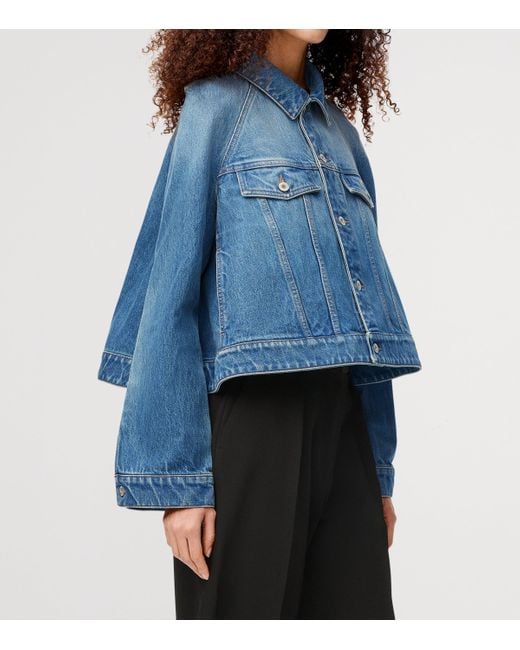 Loewe Blue Trapeze Denim Jacket