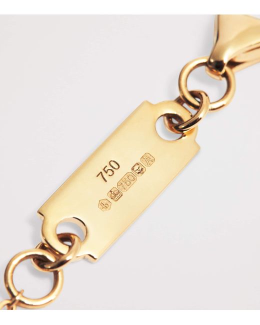 Harrods Metallic And Diamond Pendant Necklace