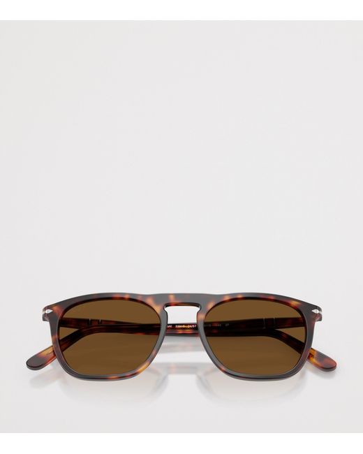 Persol Brown Tortoiseshell Gae Square Sunglasses