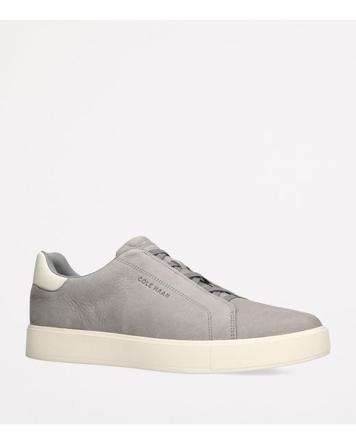 Cole Haan Brown Suede Grandprø Low-Top Sneakers for men
