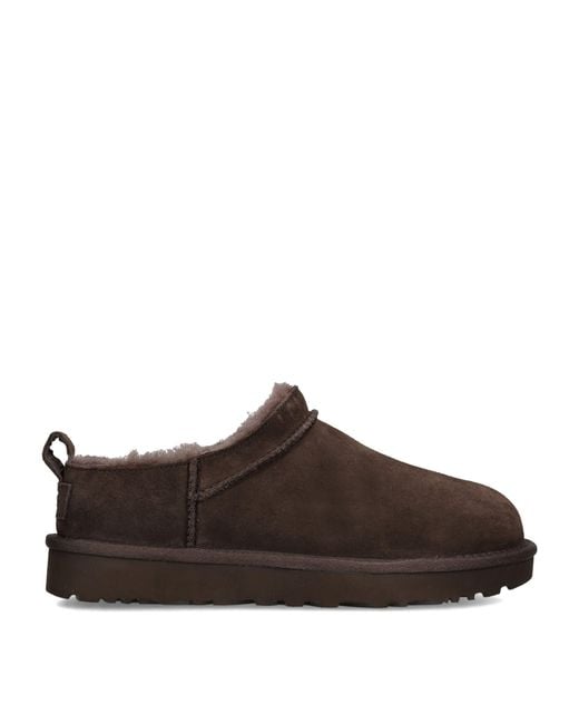 Ugg Brown Suede Classic Micro Boots