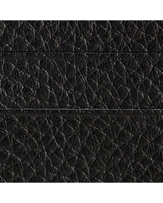 MM6 by Maison Martin Margiela Black Leather Numeric Card Holder for men
