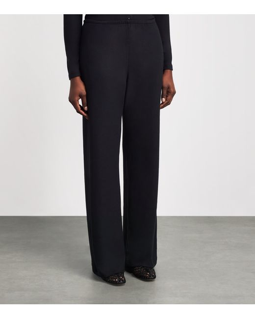 Leset Black Lauren Wide-Leg Pocket Trousers