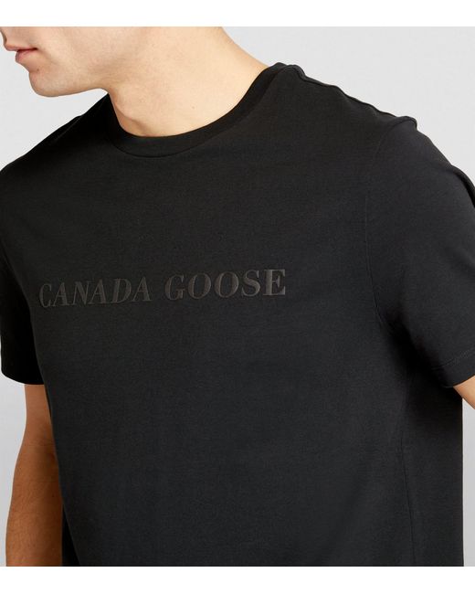 Canada Goose Black Emerson Crew-neck T-shirt for men