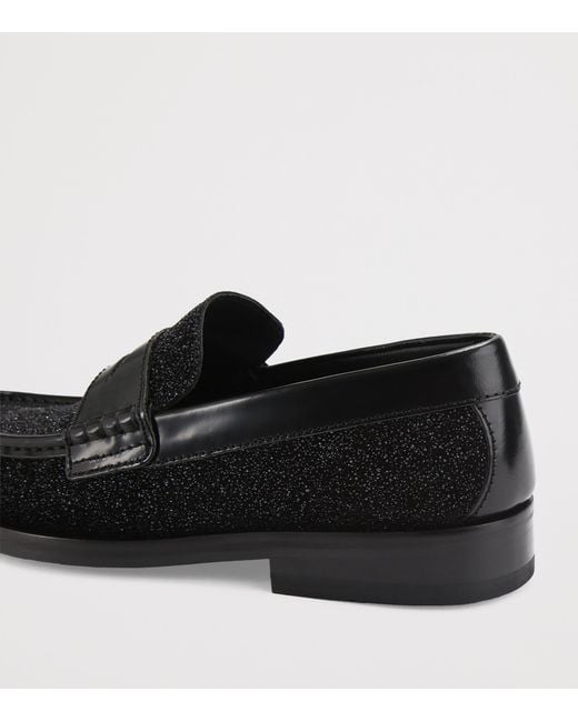 Kurt Geiger Black Leather Lombard Loafers