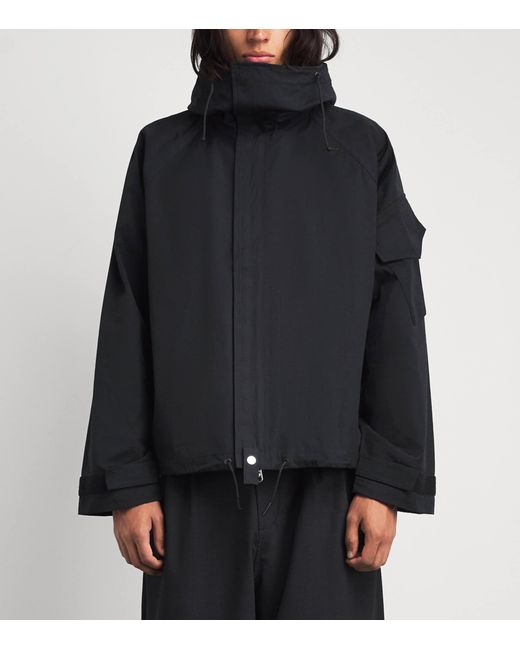 Cole Buxton Black Cotton Windbreaker for men
