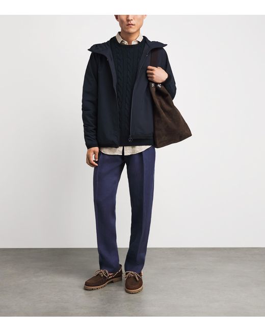 Polo Ralph Lauren Blue Cotton Cable-Knit Polo Pony Sweater for men