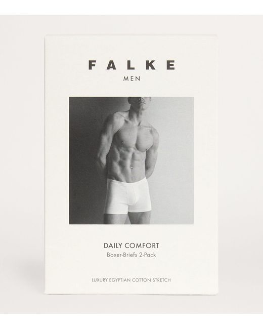 Falke Black Daily Comfort Boxer Briefs (pack Of 2) for men