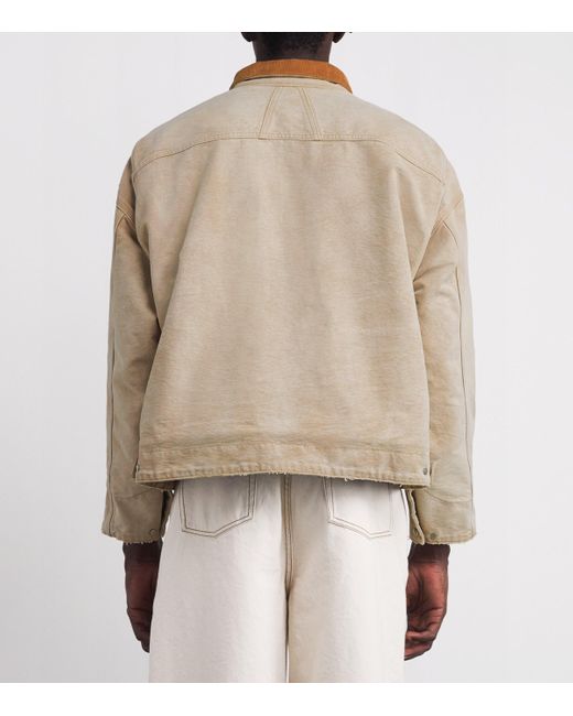 Rhude Pink Cotton Padded Field Jacket for men