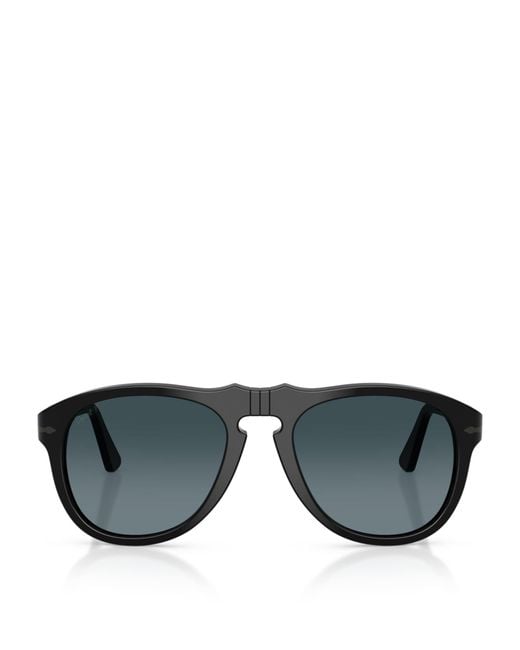Persol Black Po0649Ne Total Arrow Pilot Sunglasses
