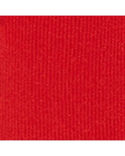 Gucci Red Rib-knit Polo Shirt