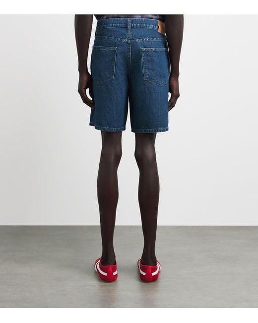 PAIGE Blue Darnell Denim Shorts for men