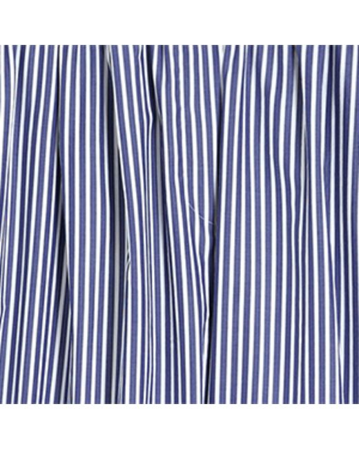 Weekend by Maxmara Blue Stripe Wide-Leg Trousers