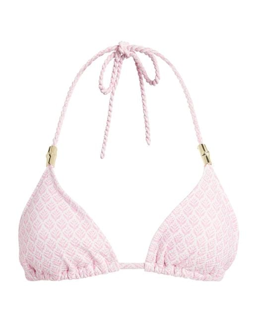 Heidi Klein Pink Cap Ferrat Bikini Top