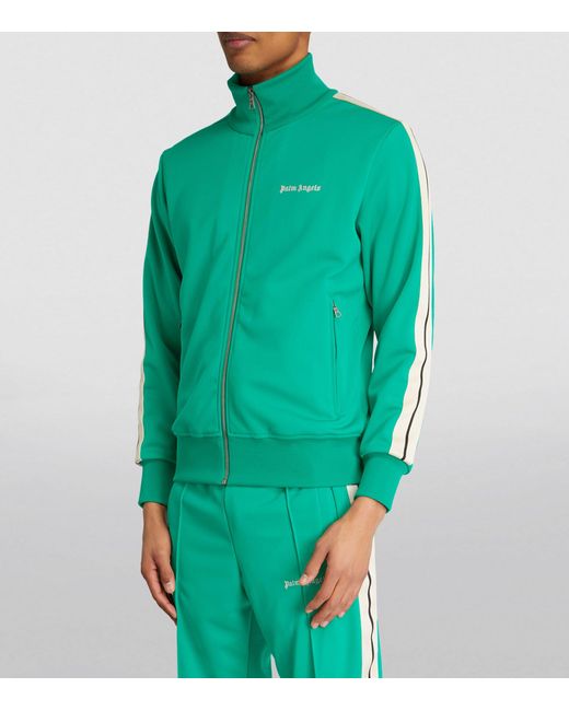 Palm Angels Green Classic Track Jacket for men
