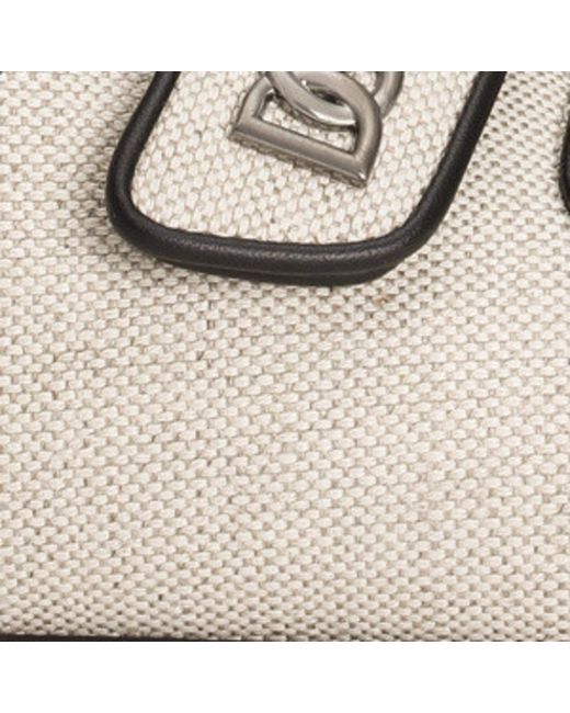 Dolce & Gabbana White Cotton-Linen Slides for men