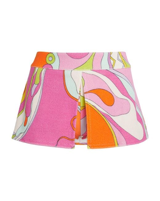 Emilio Pucci Pink Towelling Iride Shorts