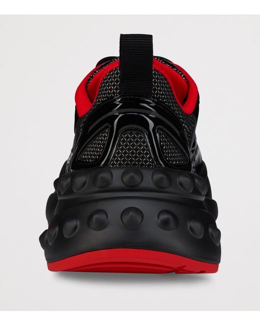 Christian Louboutin Black So Flo Mesh Runner Sneakers for men