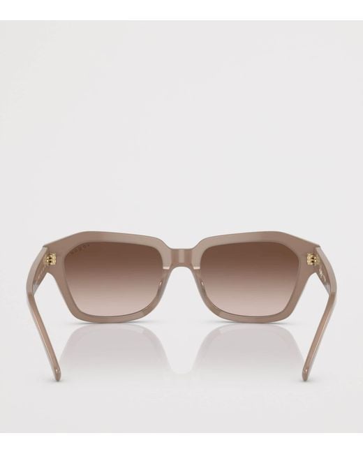 Vogue Brown Acetate Irregular Sunglasses